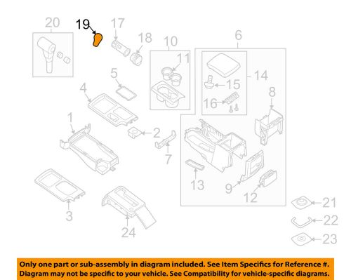 Suzuki oem 09-10 equator console-shift knob 2811382z00