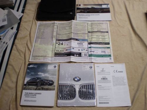 2013 bmw 6 series 640i gran coupe owners manual books guide window label case