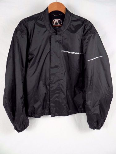 Fieldsheer men&#039;s black nylon motorcycle jacket size l