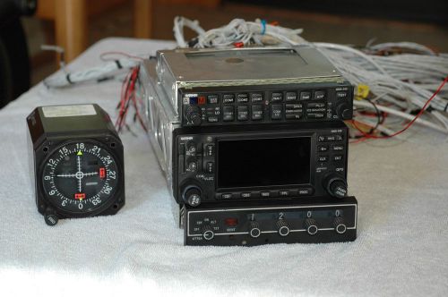 Garmin gns 430 gi 106a ind, gma 340 audio panel, king kt76a transponder/enc