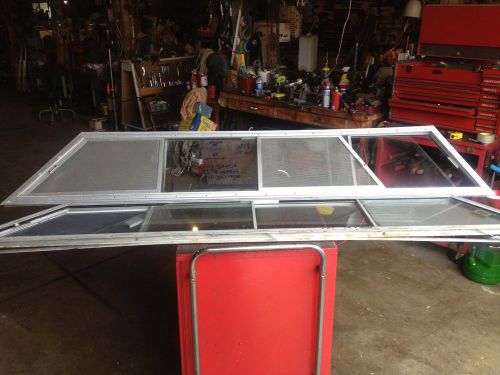 Complete port &amp; starboard side window &amp; frame  with sceens