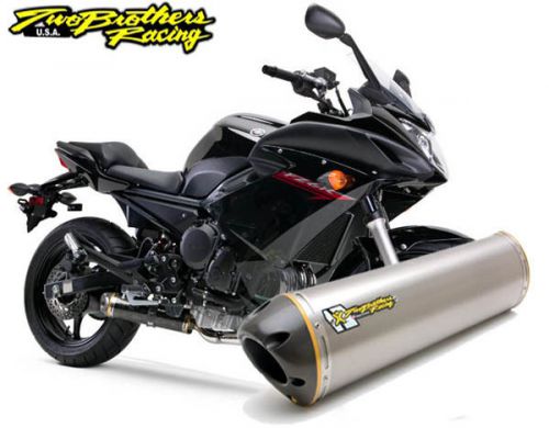 Two brothers v.a.l.e. full exhaust m-2 titanium can 2009-2013 yamaha fz-6r