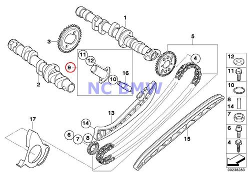 Bmw genuine camshaft gear timing chain tensioners k1200s k1200r k1200r sport
