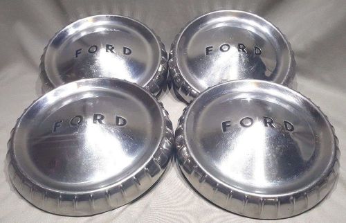 Set of 4 - 1960, 61, 62, 63 ford falcon, ranchero, econoline dog dish hubcaps