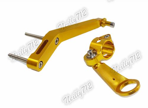 Steering damper stabilizer bracket gold fit 2002-2003 honda cbr 954 rr 954rr