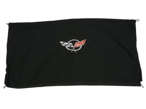 1997-2004 corvette rear window cargo shade luggage cover coupe black w/ c5 logo