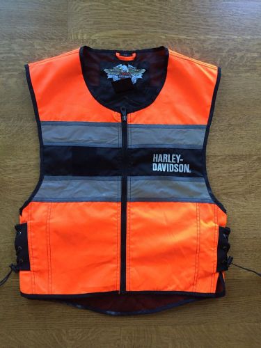 Harley davidson high vis vest size l fits s,m,l