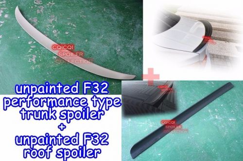 Unpainted bmw 14~15 f32 4-series coupe roof +perofrmance type trunk spoiler ◎