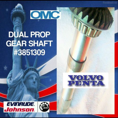 Volvo penta~johnson evinrude ~omc dual prop ~gear~ shaft # 3851309 (30-teeth)