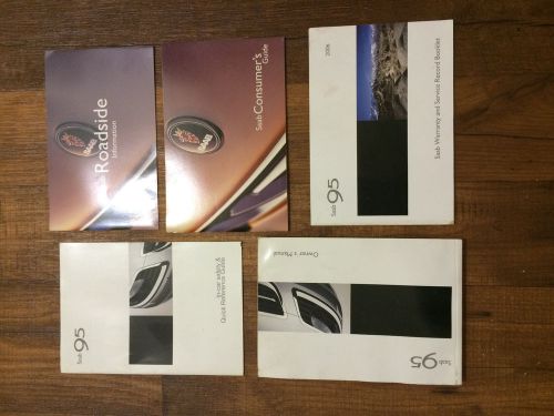 Sa0022 saab 9-5 owners manual w original case and documents