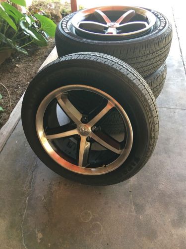 18 inch rims, firestone tires 8/10 good condition 600$ or better offer