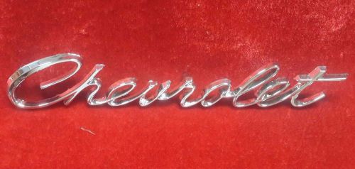 1966 chevrolet impala belair biscayne trunk lid nameplate reproduction