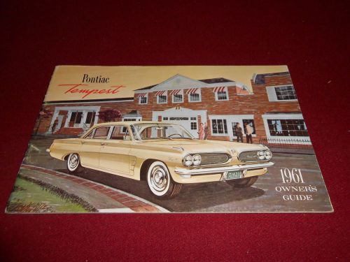 1961 pontiac tempest vintage original owner manual, owners&#039; guide