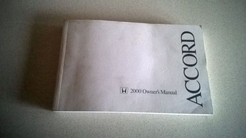 2000 honda accord owners manual