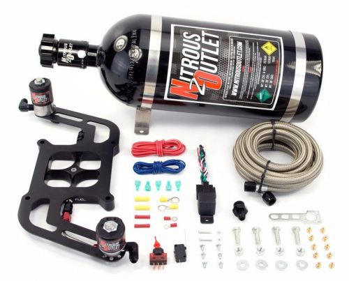 Nitrous outlet 00-10604-10 4150 stinger plate system w/offset solenoid bracket