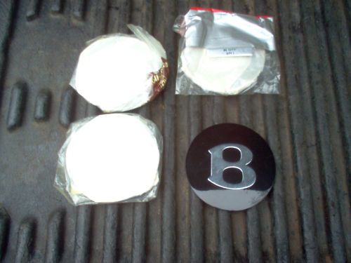 Bentley hubcap center emblems set of 4