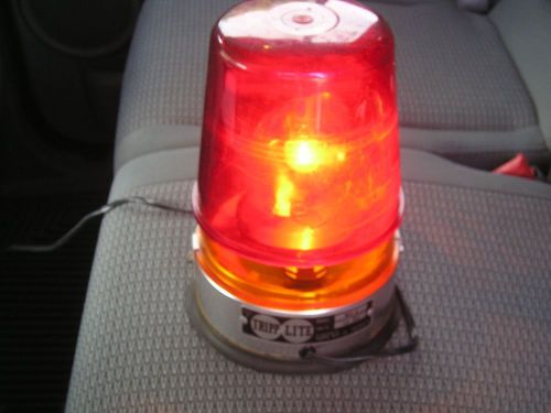 Tripp lite safety light / emergency beacon w/ amber &amp; red lenses 12v model mv-2