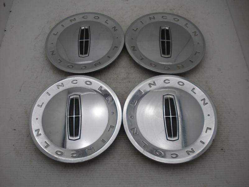 Lot of 4 06-09 lincoln mkz zephyr chrome finish 17" wheel center caps hubcaps