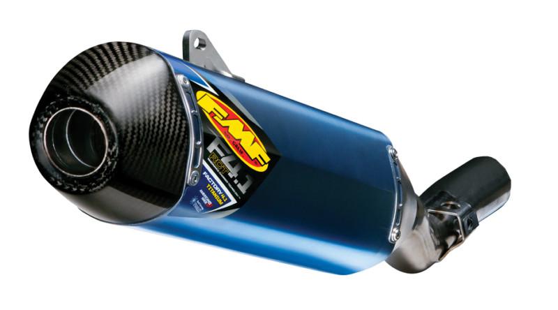 Fmf factory 4.1 rct slip-on exhaust ti carbon fiber for yamaha yz250f 2010-2013