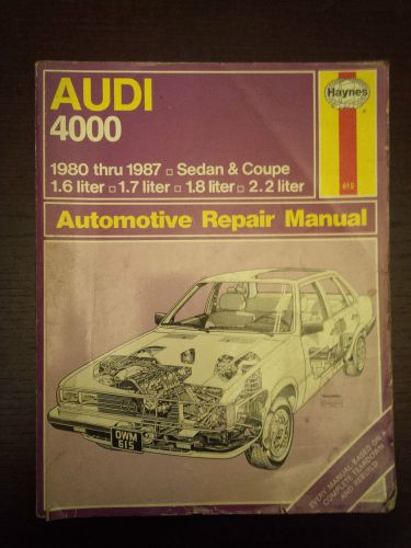 Audi 4000 automotive repair manual