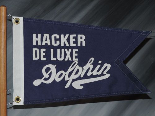 Hacker craft burgee pennant flag 1927 - dolphin deluxe