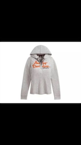 Harley davidson hoodie henely gray 96087-12vw