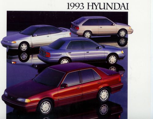 1993 hyundai full line  brochure