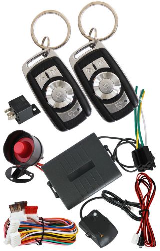 12v 2 remote controls universal car alarm security system shocking sensor /2240
