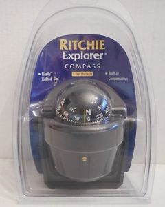 Ritchie explorer compass b-51 nitevu lighted dial &amp; built in compensators