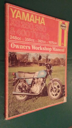 Haynes 378 yamaha xs 250, 360, 400 twins owner workshop manual book