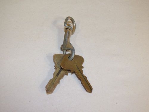 Vintage ford model t keys # 55 &amp; #56 ignition rat rod keychain antique 1a