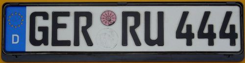 German euro license plate + volvo frame xc90 1800 240 s60 v70 xc70 s80