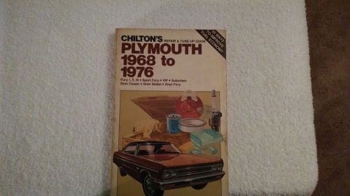 Plymouth repair manual 1968-1976