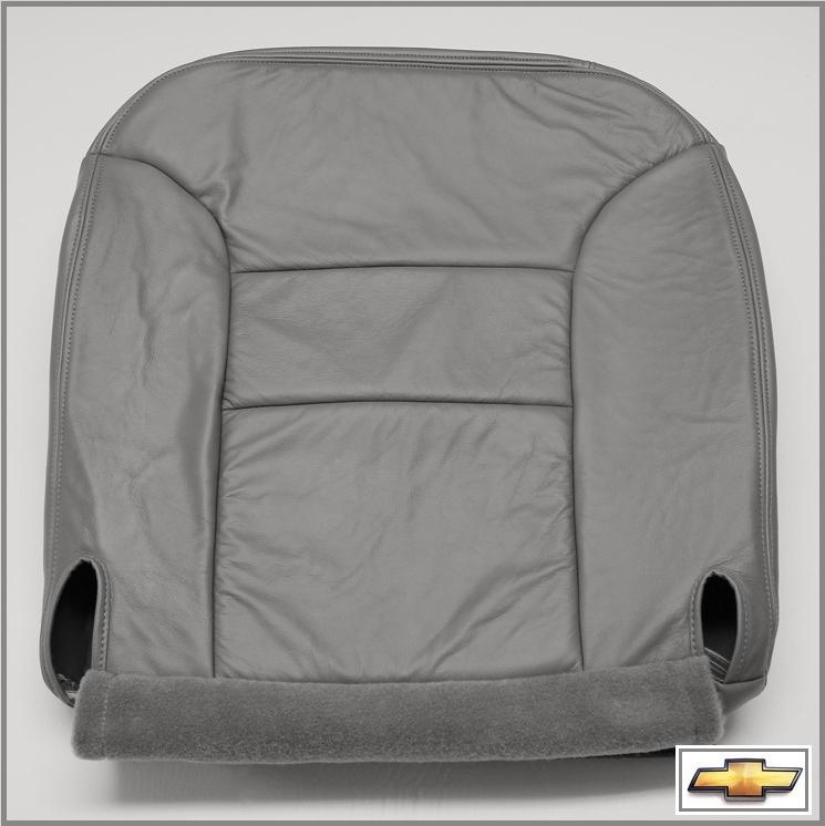 95 96 97 98 chevy tahoe 2-door sport z71 *driver bottom leather seat cover gray*