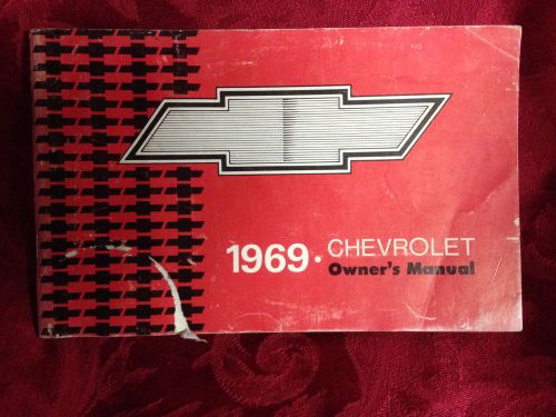 1969 original chevrolet owners manual biscayne/ impala / bel air