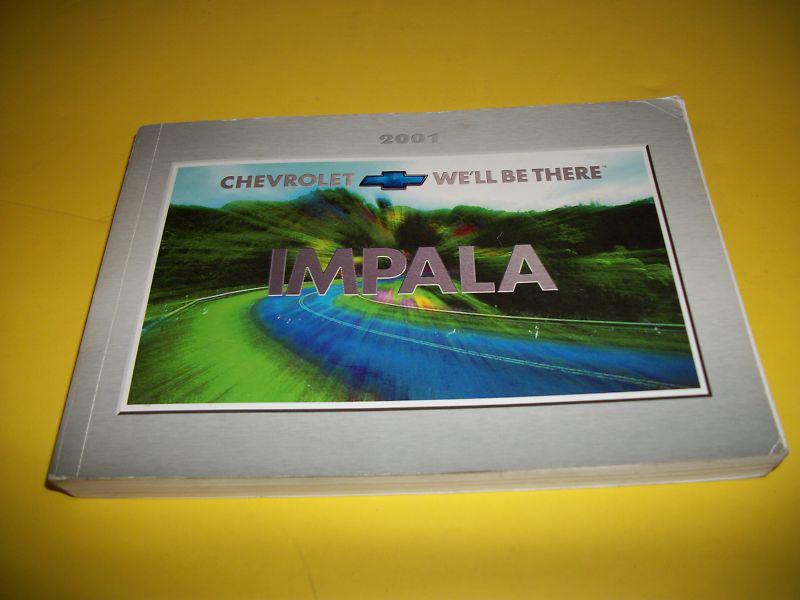 2001 chevrolet impala owners manual with free priority shipping