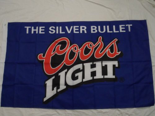 Coors light 3 x 5 banner flag man cave biker bar tailgating!!!!