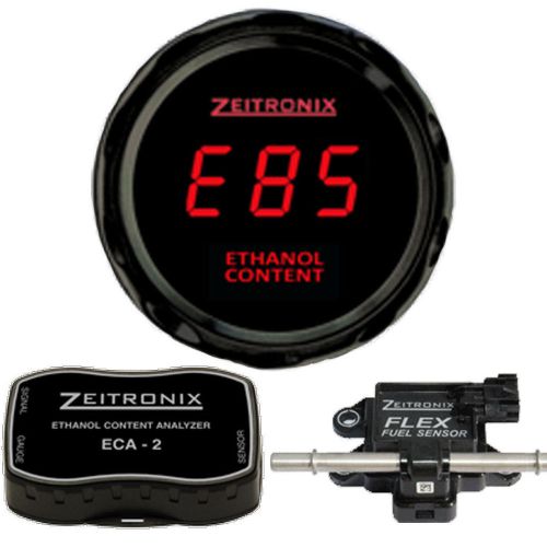 Zeitronix eca-2 ethanol content analyzer kit with display gauge and signal wire