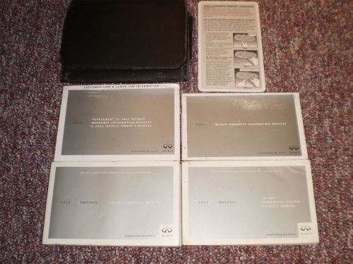 2003 infiniti fx 35 45 suv owners manual books navigation guide case all models