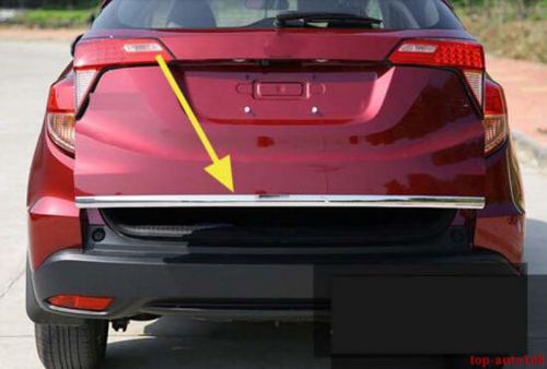 Chrome rear trunk boot lid door cover trim for honda vezel hr-v hrv 2014 - 2017