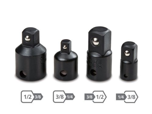 Impact grade adapter set - 1/4 3/8 1/2 inch for drill extensions size change