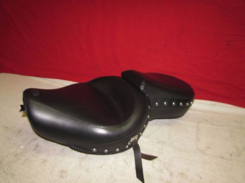 Mustang wide touring 1 pc studded seat for 4.5 g harley xl sportster,used, 76142