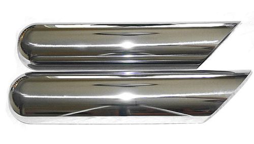 2 jones exhaust tips chrome plated  4 x 24  2.50 inlet
