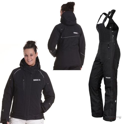 Snowmobile ckx sublime jacket women suit medium black pants bib coat primaloft