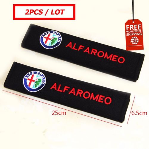 Free shipping 2pcs car-styling seat belts cover all cotton case for alfa romeo