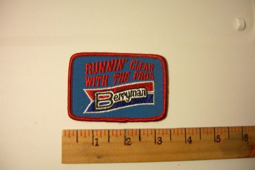 Berryman runnin&#039; clean with the pros vintage embroidered patch
