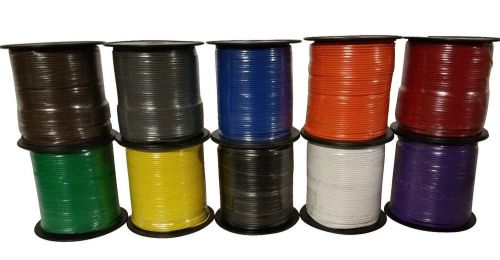 18 gauge wire 10 colors 25 ft each primary awg stranded copper power remote