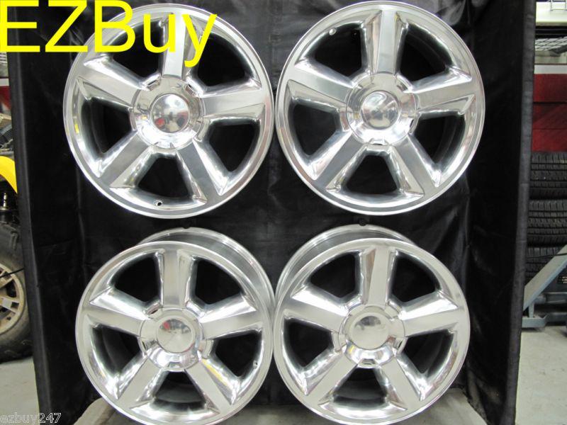 20" inch silverado tahoe factory style polished set of four new wheels rims 5308