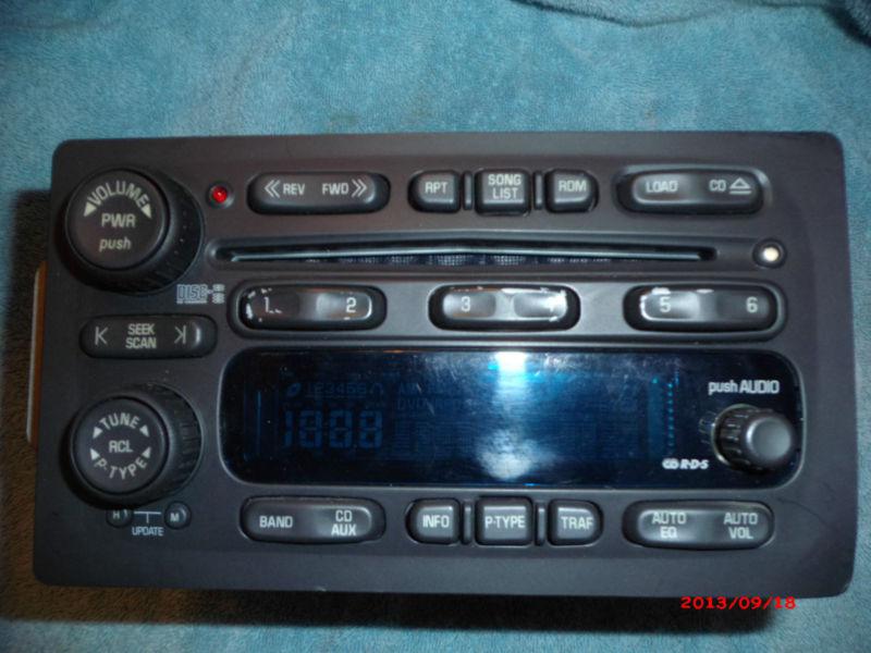 Radio -  6 disc cd player- 2003-06 - chevrolet, cadillac, yukon - free shipping
