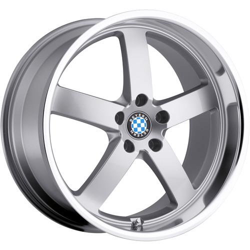 18x9.5 silver beyern rapp wheels 5x120 +45 acura mdx chevrolet camaro